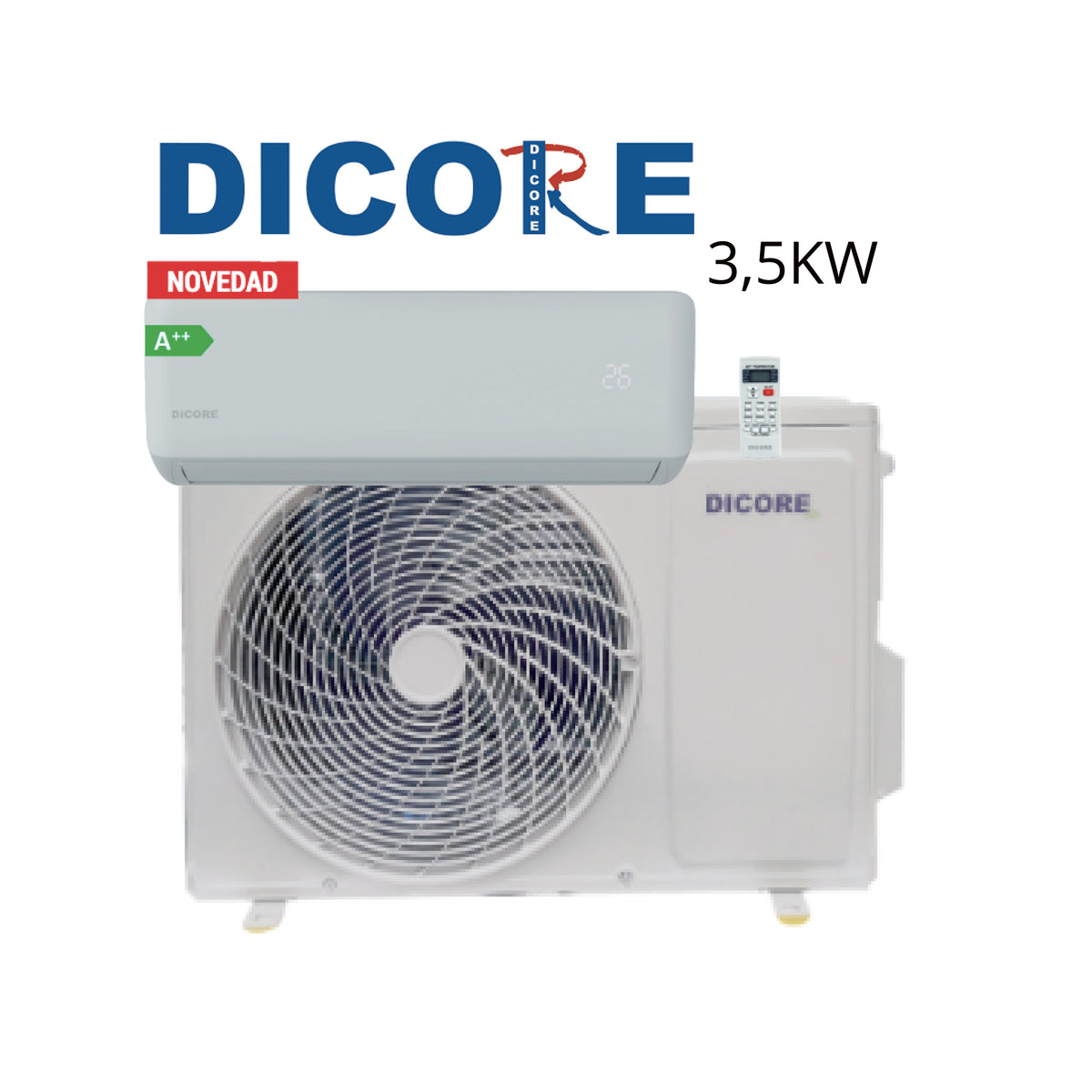 Dicore AIRE ACONDICIONADO DICORE 3200 FRIGORIAS – RYSAT