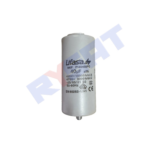 Condensador de motor 40 MF 450V con faston