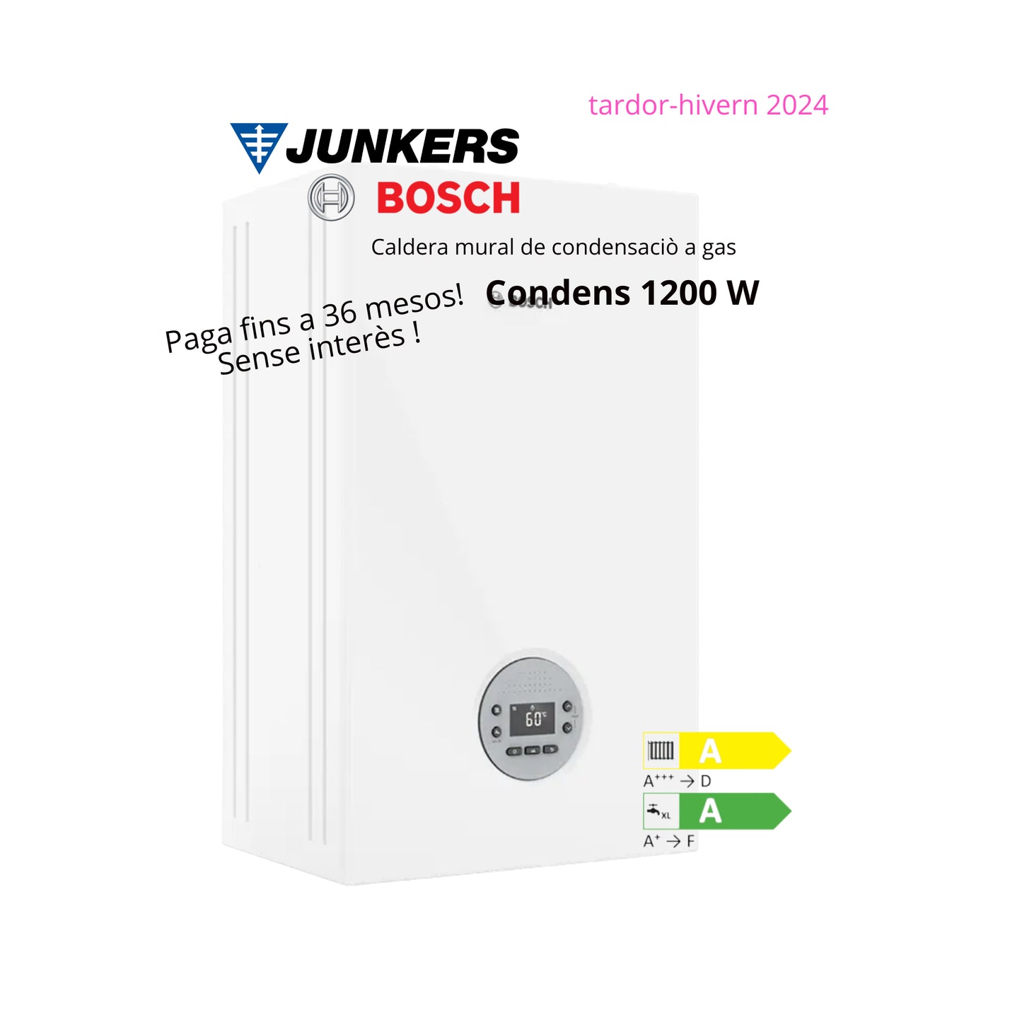 CALDERA DE CONDENSACION JUNKERS BOSCH CONDENS 1200W