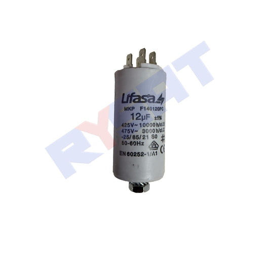Condensador de motor 12 MF 450V con faston